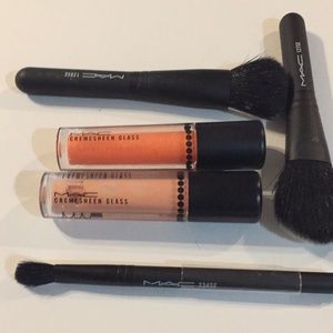 MAC brushes and gloss